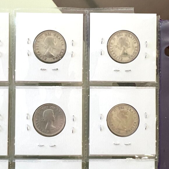 Canada 1953 To 1968 Silver 25 Cent Quarters! - Picture 4 of 12